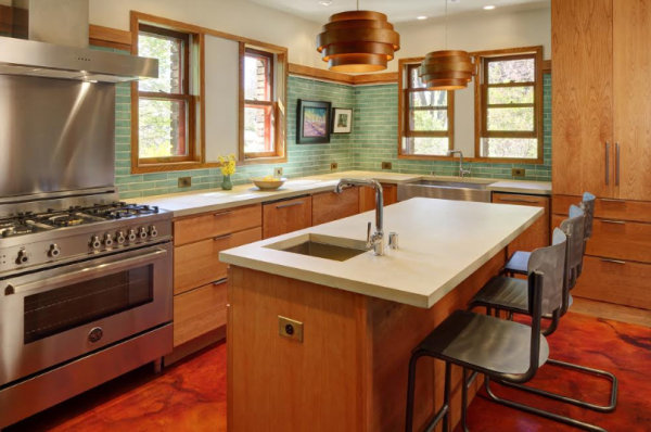 mid century modern kitchen