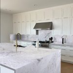 cristallo waterfall kitchen countertops