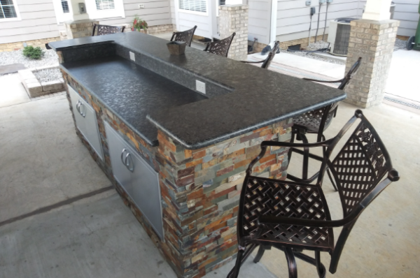 outdoor granite countertop