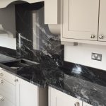black granite countertop