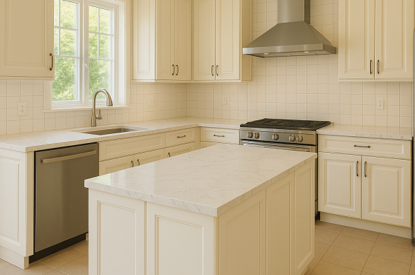 quartz kitchen countertop