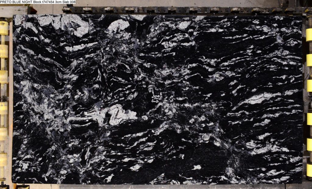 blue black night granite